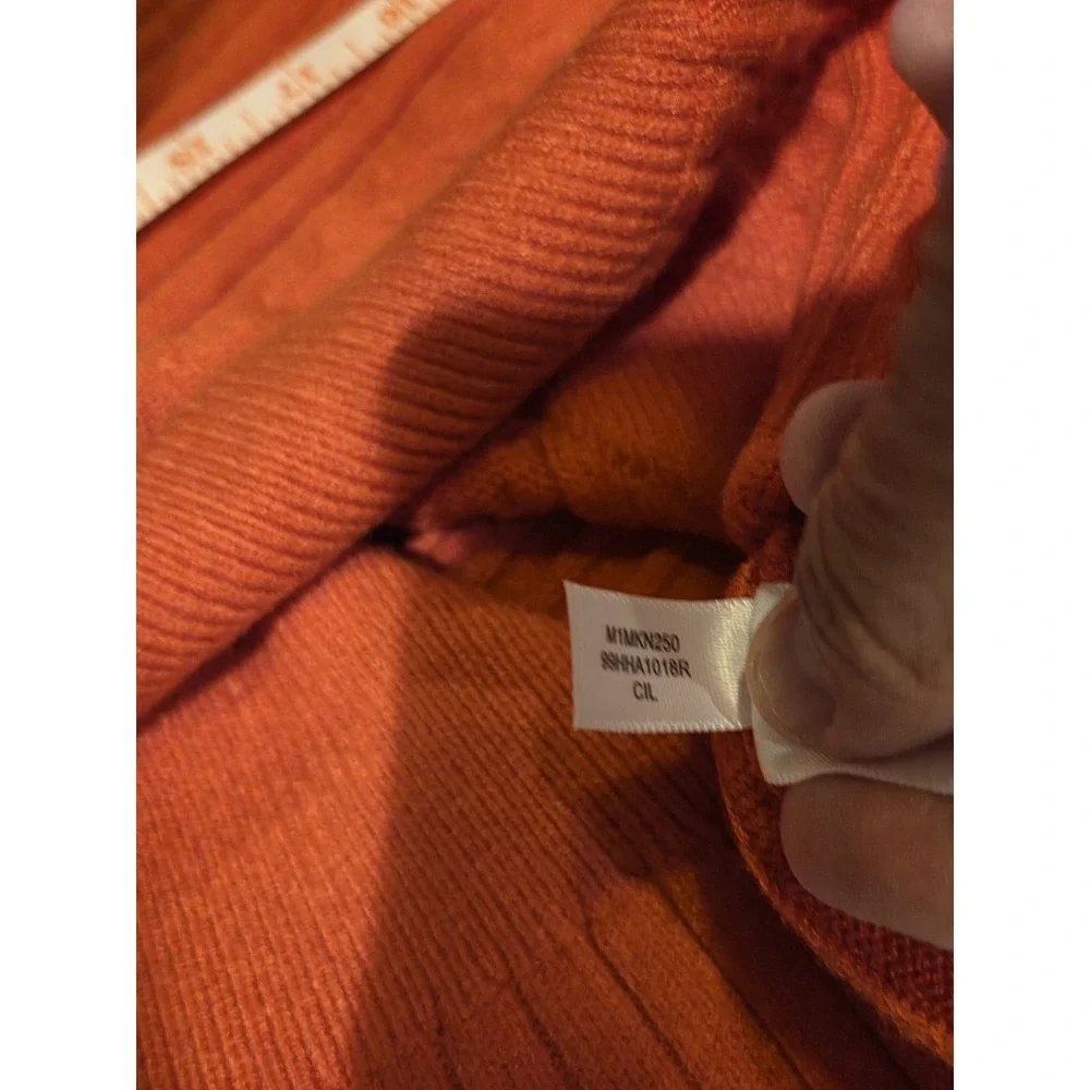 NWT Marc New York Andrew Marc Cable Knit Pencil Skirt Chili Burnt Orange Size S